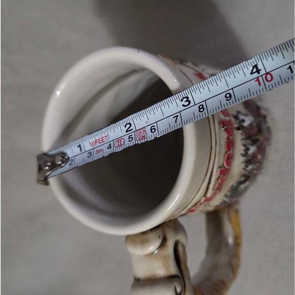 1981 Budweiser Holiday Beer Stein Snowy Woodland Clydesdale Ceramarte Mug - Picture 9 of 11